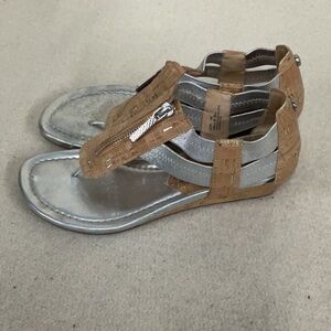 EUC woman’s DORI Donald j PLINER flip flop wedges